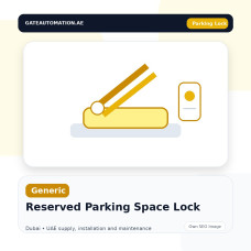 Reserved Parking Space Lock Dubai UAE
